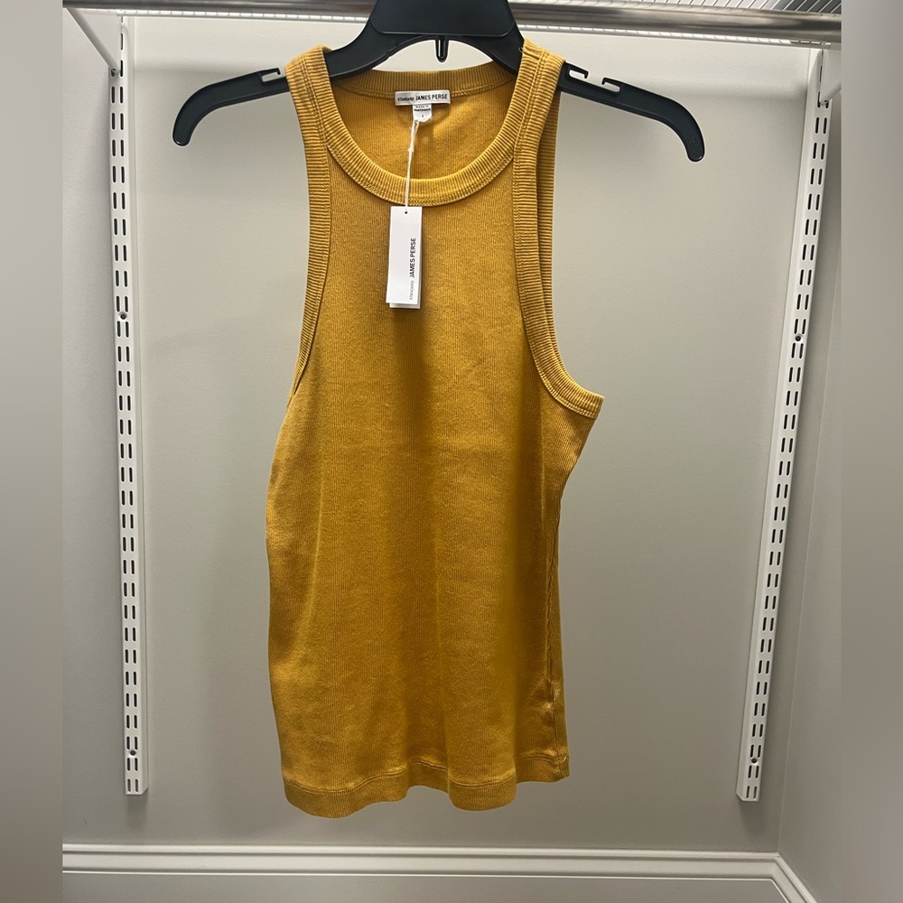 James Perse Mustard Tank Top